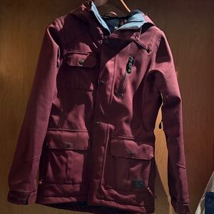 Volcom Maroon Jacket with Hood